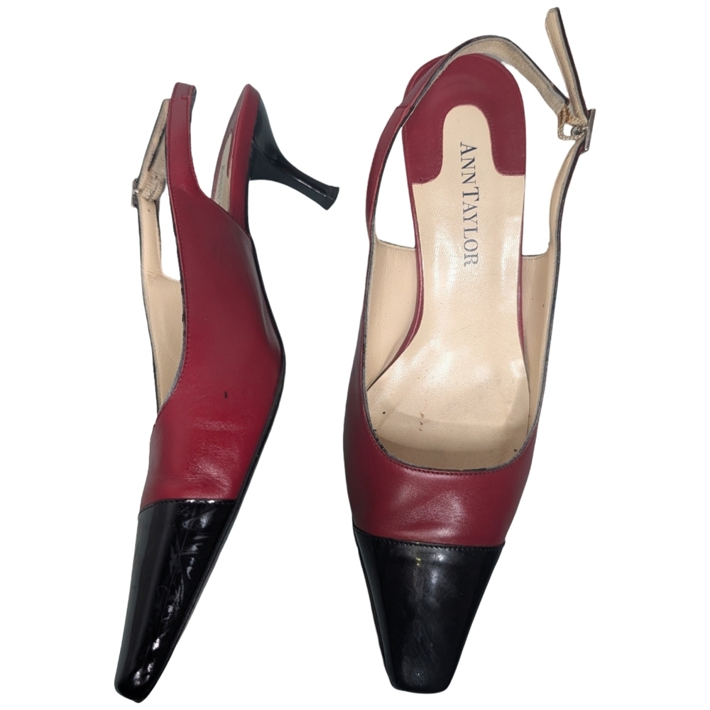 Ann Taylor Spectator Slingback Kitten Heels Size 7